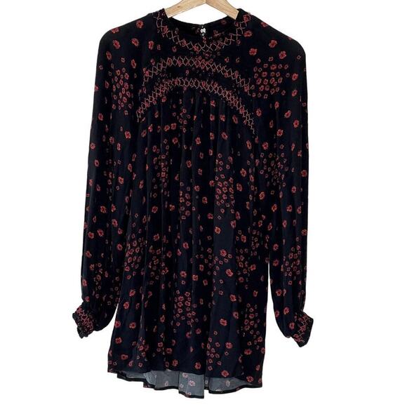 FREE PEOPLE FLOWER'S IN HER HAIR TUNIC TOP SIZE L - Picture 1 of 10
